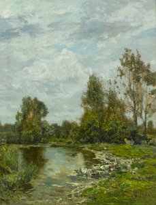 Lungo il Fiume Sile, 1880s da Guglielmo Ciardi