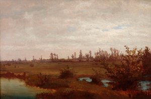 Paludi di novembre sul Sile, anni 1870 da Guglielmo Ciardi