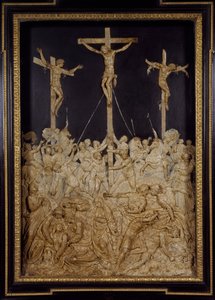 Crocifissione, attribuita a Guglielmo della Porta (1515-1577), rilievo in cera, Italia da Guglielmo della Porta