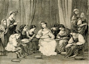 Adolescenza della Vergine, di Guido Reni, Santuario della Santa Casa, Loreto, Marche, Italia