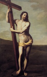 Cristo abbraccia la croce da Guido Reni