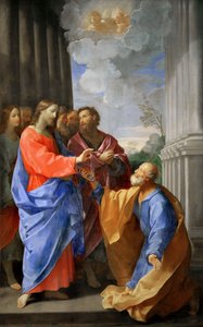 Cristo consegna le chiavi a San Pietro, c. 1620 da Guido Reni
