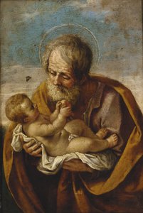 Giuseppe e il Bambino Gesù tra le sue braccia da Guido Reni