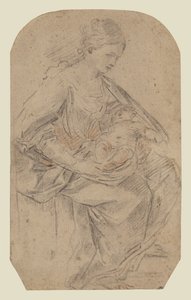 Natività (recto); Donna col turbante (verso) da Guido Reni