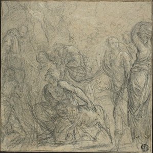 Studio per San Benedetto che riceve doni dai contadini da Guido Reni