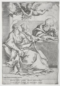 La Sacra Famiglia con due angeli da Guido Reni