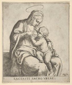 La Vergine che allatta il Bambino Gesù da Guido Reni