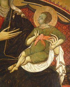 Il Bambino Gesù (dettaglio) dalla Maestà da Guido da Siena
