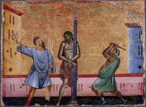 La flagellazione di Cristo, c. 1280 da Guido da Siena