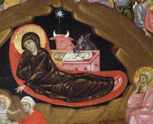 La natività (dettaglio) da Guido da Siena