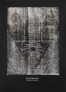 Sulla tarantola, Così parlò Zarathustra, 2024 (xilografia e serigrafia) da Guilherme Pontes