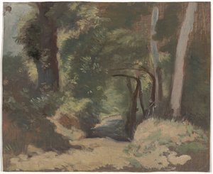 Strada nel bosco da Guillaume Anne van der Brugghen