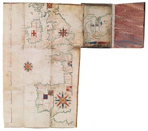 Atlante tascabile e almanacco nautico, c.1546 da Guillaume Brouscon