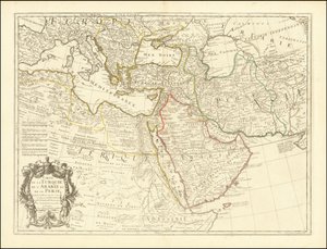 Carta geografica del 1701 - Carta della Turchia, dell