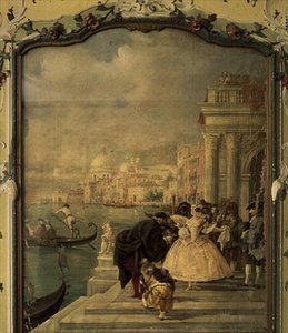 Signora Mascherata davanti alla Salute, Venezia da Guiseppe Ponga
