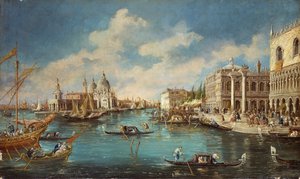 Chiesa della Salute vista dalla Riva degli Schiavoni, di Giuseppe Ponga da Guiseppe Ponga