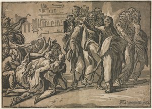 Cristo guarisce i lebbrosi, 1608 da Guiseppe Rossigliani