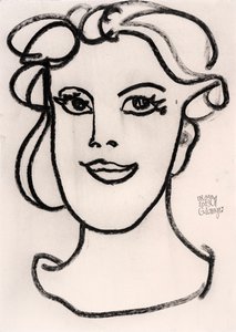 ritratto di donna minimalista da Gunter Langer