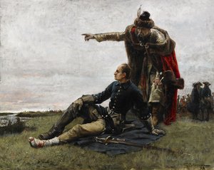 Carlo XII di Svezia e Ivan Mazepa dopo la battaglia di Poltava da Gustaf Cederström