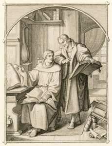 Martin Lutero e Philipp Melanchthon da Gustav Ferdinand Leopold Konig
