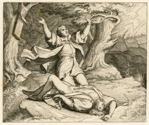Martin Lutero e il suo amico Alexis (forse era il suo nome) andarono a fare una passeggiata e ci fu un temporale. Alexis fu colpito da un fulmine e morì da Gustav Ferdinand Leopold Konig