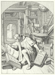 Martin Lutero scopre una Bibbia latina nella biblioteca dell