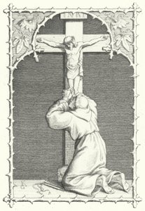 Martin Lutero in tormento spirituale da Gustav Ferdinand Leopold Konig