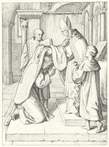 Martin Lutero è ordinato sacerdote da Jerome Scultetus, Vescovo di Brandeburgo nella Cattedrale di Erfurt, 3 aprile 1507