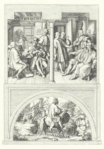 Scene della vita di Martin Lutero (incisione) da Gustav Ferdinand Leopold Konig