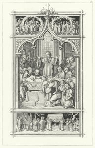 Il funerale di Martin Lutero da Gustav Ferdinand Leopold Konig