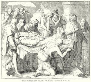 La sepoltura di Giacobbe, Genesi, cap 50, vers 13