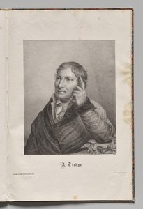Autori famosi della Germania: Ritratto di Chrisoph August Tiedge da Gustav Karl Friedrich Luderitz