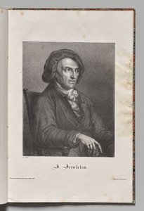 Autori famosi della Germania: Ritratto di Johann Friedrich Wilhelm Jerusalem da Gustav Karl Friedrich Luderitz