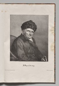 Famosi autori tedeschi: Ritratto di Johann Joachim Spalding da Gustav Karl Friedrich Luderitz