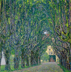 Viale nel parco del Castello di Kammer, 1912