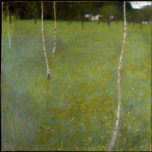 Casa colonica con betulle (Giovani betulle) da Gustav Klimt