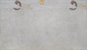 Fregio di Beethoven: Il desiderio di felicità - Tavola 4, parete lunga sinistra da Gustav Klimt