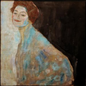 Ritratto di donna in bianco da Gustav Klimt