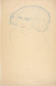 Testa di una donna, c. 1916 da Gustav Klimt