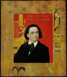 Joseph Pembauer, pianista e insegnante di pianoforte da Gustav Klimt