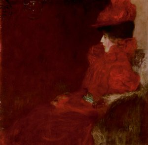 Klimt - DAME IM FAUTEUIL (DONNA IN POLTRONA), 1897-98 da Gustav Klimt