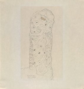 Coppia di amanti in piedi da Gustav Klimt