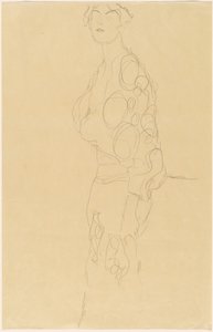 Donna in piedi da Gustav Klimt