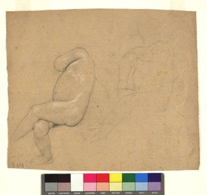 Studien zu zwei sitzenden Kinderakten da Gustav Klimt
