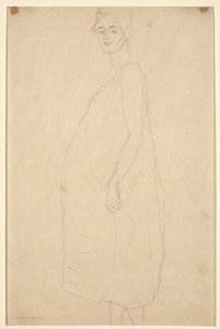 Studio di una donna incinta vestita, c.1915-16 da Gustav Klimt