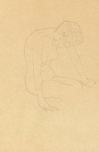 Studio di un nudo femminile da Gustav Klimt