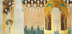 Il fregio di Beethoven, Dettaglio: Le arti, Coro del Paradiso, Abbraccio da Gustav Klimt