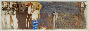 Il "Fregio di Beethoven", dettaglio da Gustav Klimt