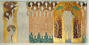 Il Fregio di Beethoven, dettaglio da Gustav Klimt