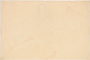 Due studi di una donna sdraiata, 1913